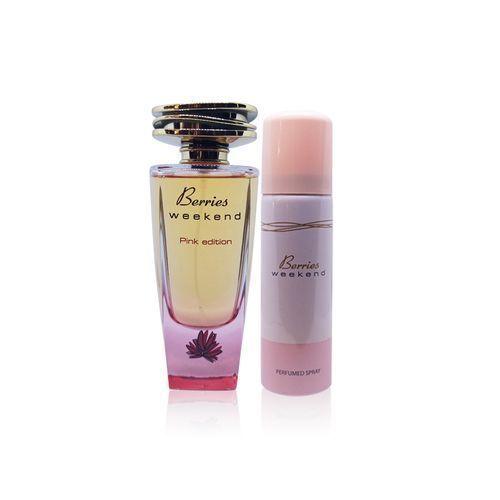 Berries Weekend Pink Edition 100ml EDP with Deo Spray - Aroma Avenue